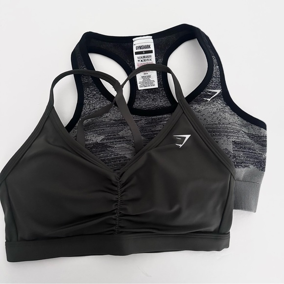 Gymshark Adapt Ombré Seamless Sports Bra & Ruched Spots Bra Set